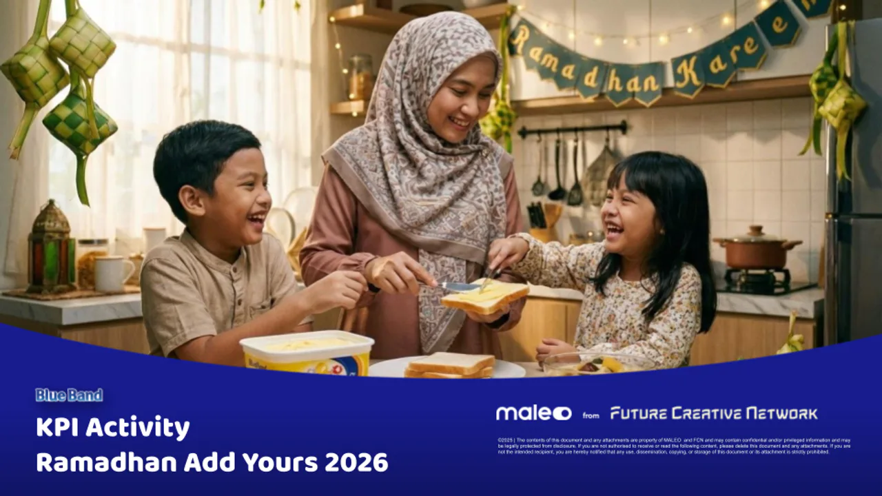 BlueBand Ramadan campaign deck cover showing a family preparing food